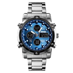 SKMEI - Reloj pulsera hombre elegante moderno análogo digital luminoso