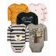 TEDMIMAK - Bodys manga larga pack 5 unidades