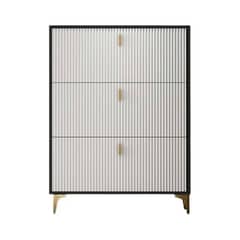 IDEEHOUSE - Zapatero Moderno de 3 Puertas Abatibles – (120×80×24 cm)