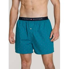 TOMMY HILFIGER - Bóxer Classic Core Con Estampado Verde