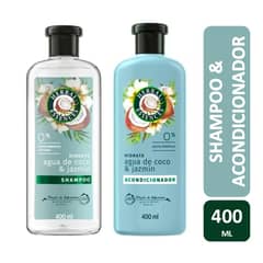 HERBAL ESSENCES - Pack X 2 Shampoo y Acondicionador Herbal Agua de Coco & Jazmin 400 ml