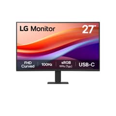 LG - 27U421A-B Monitor Curvo 27 Full HD VA 100Hz USB-C HDMI