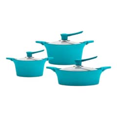 BOHLIER - Batería De Cocina 6 Piezas Aluminio Fundido Calipso