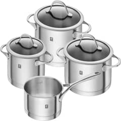 ZWILLING - Set de Ollas 4 pzs Acero Inoxidable Essence
