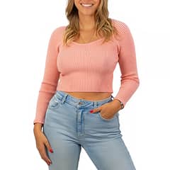MPROPIA - Sweater crop mujer invierno colores