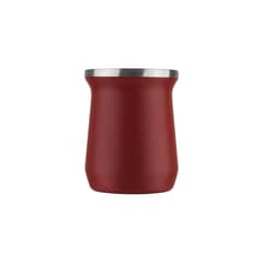 GENERICO - Mate Termico Doble Pared Metalico Aceroinox Rojo