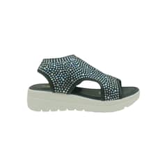 HERIEL - Sandalia Negra Plataforma Mujer