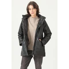 PRIVILEGE - Parka negra 2732 - Negro