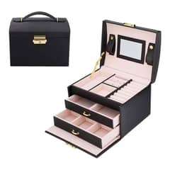 ESHOPANGIE - Joyero Caja De Joyas 3 Niveles Tipo Maleta Organizador Joya