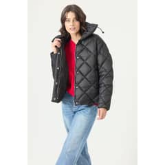 PRIVILEGE - Parka negra 2734 - Negro