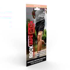 ROCKTAPEGO - CINTA KINESIOLÓGICA 4 TIRAS PRE CORTADAS 25 CM COLOR BEIGE