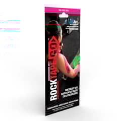 ROCKTAPEGO - CINTA KINESIOLÓGICA 4 TIRAS PRE CORTADAS 25 CM COLOR ROSADA