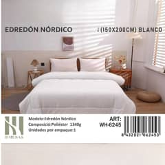 ANGELES DEL HOGAR - PLUMON NORDICO DE SEDA 1 PLAZA 150X200CM