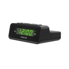 PHILCO - Radio Reloj Radio FM Pantalla LED 06 Alarma Dual - Negro