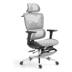 IDEEHOUSE - Silla De Oficina Negro Ergonómica Elevable Tapizado