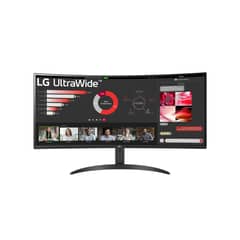 LG - Monitor UltraWide Curvo 34 WQHD 100Hz HDR10 sRGB 99%