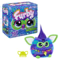 HASBRO - Peluche Furby Interactivo Galaxy Brilla En Oscuridad Versión en español