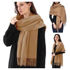 EVERSO - Echarpe Bufanda De Lana Otoño Invierno Maxi Bufanda Unicolor