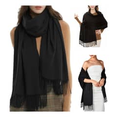 EVERSO - Echarpe Bufanda De Lana Otoño Invierno Maxi Bufanda Unicolor