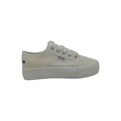 HERIEL - Zapatilla Blanca Textil Mujer