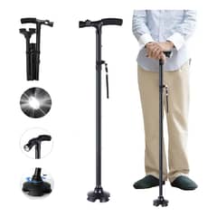 GENERICO - Bastones Para Adulto Mayor Bastón Plegable Ajustable Luz Led Ajustable