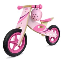 GENERICO - Bicicleta De Equilibrio Madera Para Niños asiento ajustable