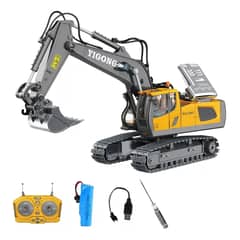 TOYUN TOYUN - Excavadora Minera Amarilla Control Remoto Juguetes Calidad