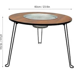MOVI - Mesa Parrillera Plegable Para Asado Y Bbq Multifuncional