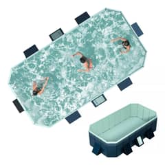 GENERICO - Piscina Grande Plegable Para Exteriores Portátil De 3m 1500l