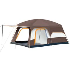 GENERICO - Tienda De Campaña Impermeable Marrón Para4 -6 Personas