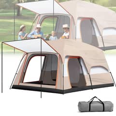 GENERICO - Carpa Instant Familiar Amplia Para 8-12 Personas Double Capa