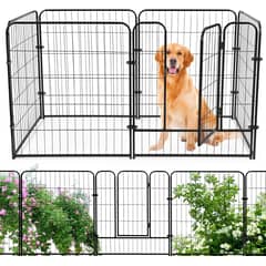 GENERICO - Corral Para Mascotas Armable Plegable 6 Paneles Con Puerta