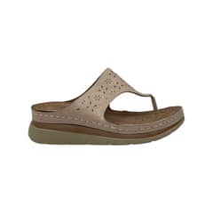 HERIEL - Sandalia Beige Plataforma Mujer