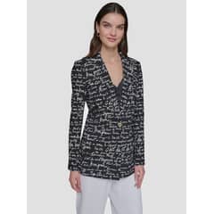 KARL LAGERFELD - Blazer con estampado de texto tejido
