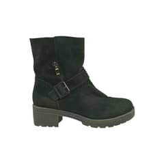 HERIEL - Bota Negra Taco Bajo Mujer