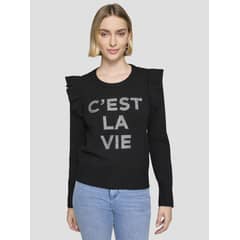 KARL LAGERFELD - Sweater con volantes