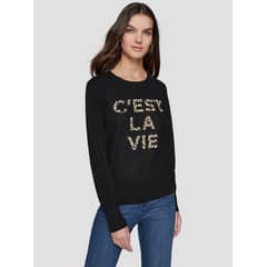 KARL LAGERFELD - Sweater con adorno de perlas