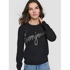 KARL LAGERFELD - Sweater bonjour con cristales