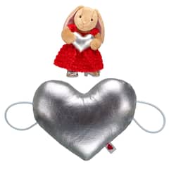 BUILD A BEAR - CORAZON MUÃ‘EQUERA PLATEADO BUILD-A-BEAR
