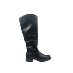HERIEL - Bota Negra Taco Bajo Mujer