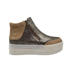 HERIEL - Zapatilla Dorada Caña Mujer