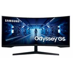 SAMSUNG - Monitor Gamer Odyssey G5 34 WQHD 165Hz Curvo FreeSync