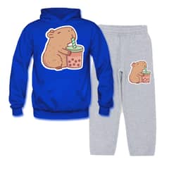 MPROPIA - Conjunto Buzo - Polerón Niñas Niños Capibara Capybara Bubble Tea