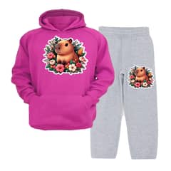 MPROPIA - Conjunto Buzo - Polerón Niñas Niños Capibara Capybara Flores