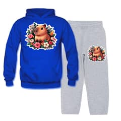 MPROPIA - Conjunto Buzo - Polerón Niñas Niños Capibara Capybara Flores