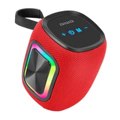 AIWA - PARLANTE PORTATIL BLUETOOTH 12W RADIO FM LUZ RGB ROJO AW-KB61R