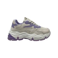 HERIEL - Zapatilla Blanca y Purpura Mujer