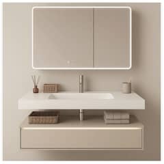 HOMER DESIGN - Vanitorio De Panal Aluminio+botiquín Espejo Inteligente S60
