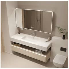 HOMER DESIGN - Vanitorio De Panal Aluminio+botiquín Espejo Inteligente S90