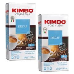 KIMBO - Pack Café Italiano Descafeinado Grano Molido 2 X 250